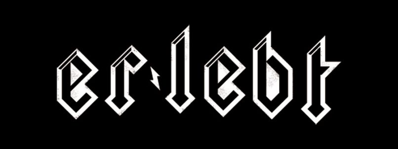 Er lebt Logo Design, Heavy metal font