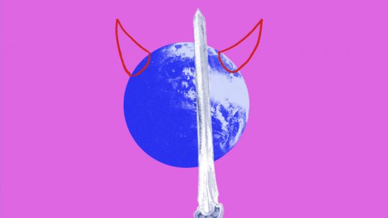 Collage NiIbelungen Motion Design Erde Kampf, Erklärfilm