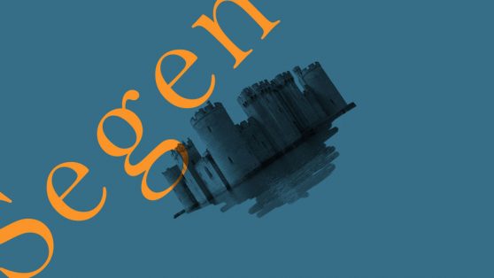 Collage NiIbelungen Motion Design Burg historisch blau Haussegen Erklärfilm