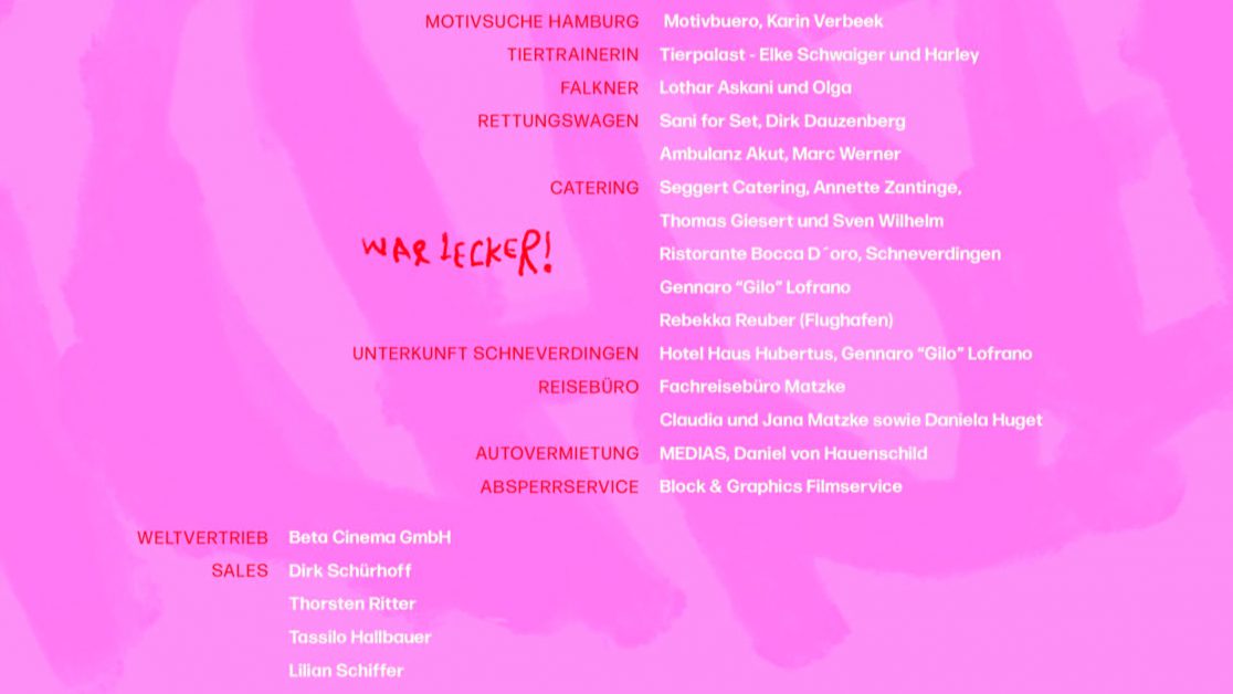 Motion Design für Berlinale Film Systemsprenger, Abspann